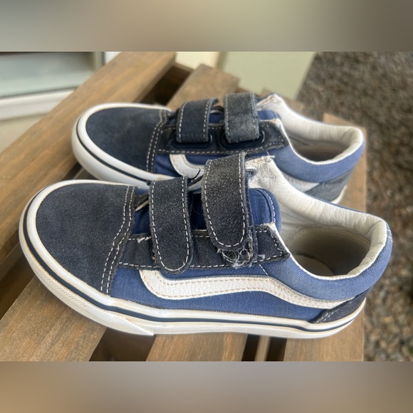 🪼💙VANS ANAHEIM FACTORY OLD SKOOL 36 DX BLUE SUED CLASSIC VELCRO LOW TOP💙🪼 - Picture 5 of 6